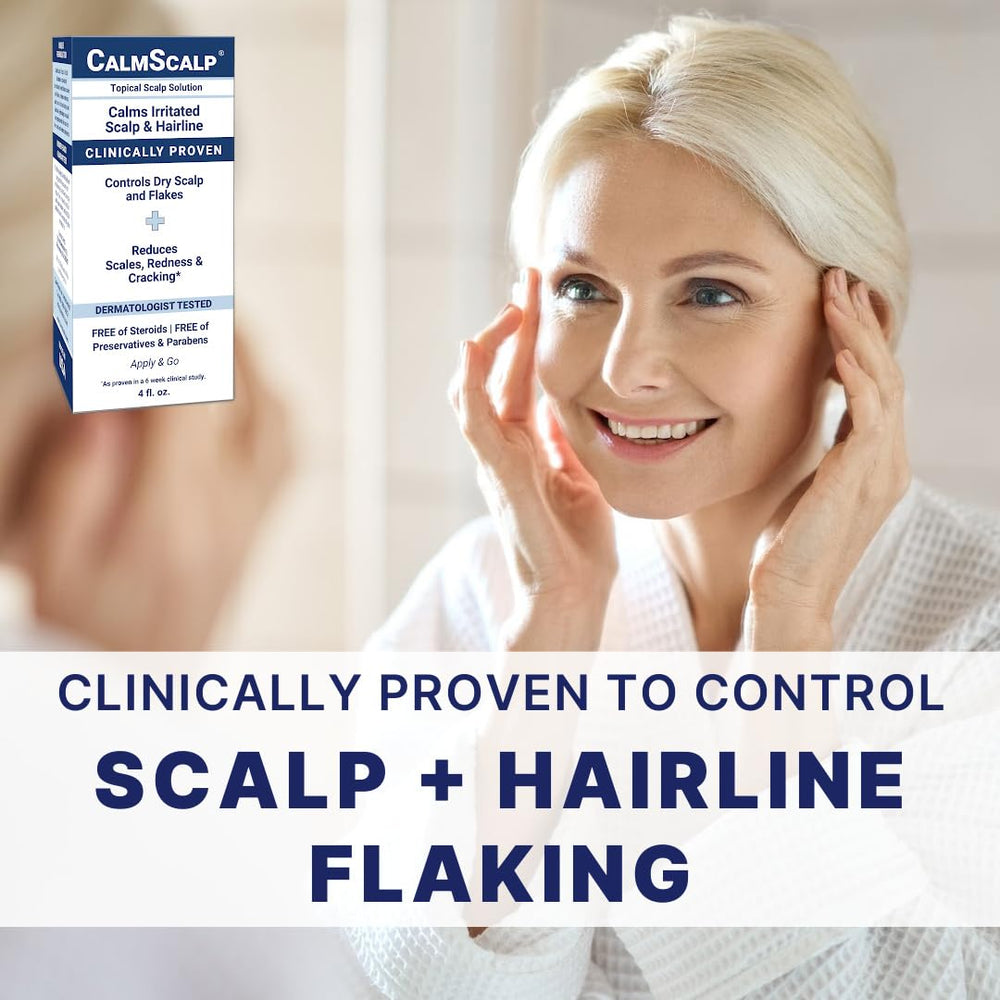 CalmScalp travel-size in pocket emphasizing on-the-go itch relief