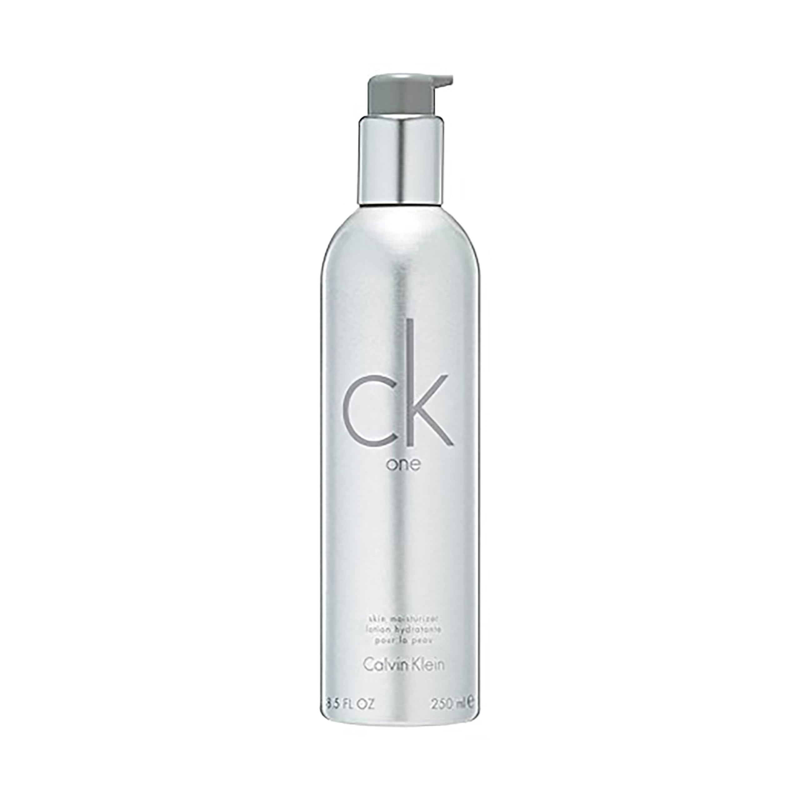 Calvin Klein CK One bottle front view showing branding and clean design benefit