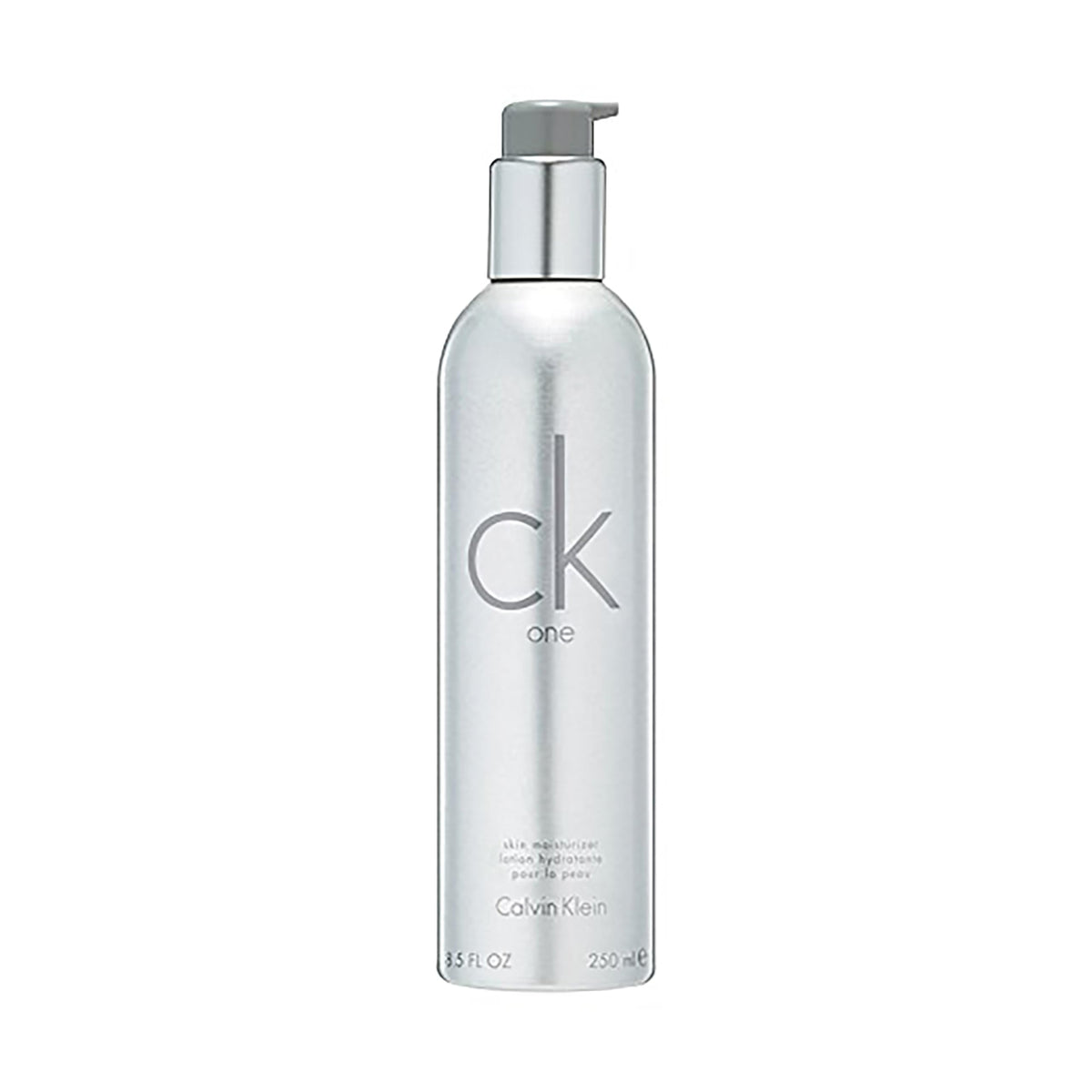 Calvin Klein CK One bottle front view showing branding and clean design benefit