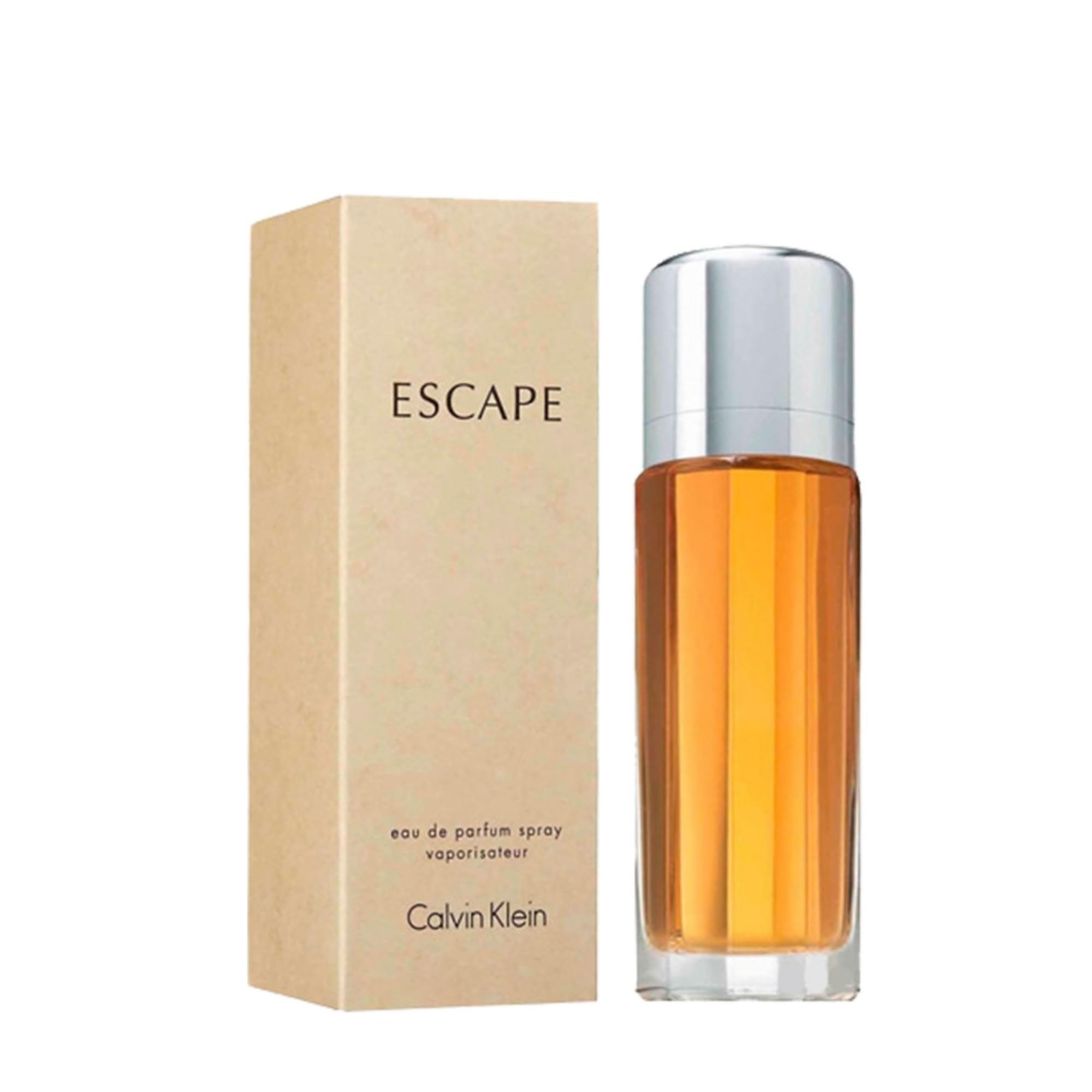 Calvin Klein Escape on vanity with flowers suggesting romantic, feminine mood