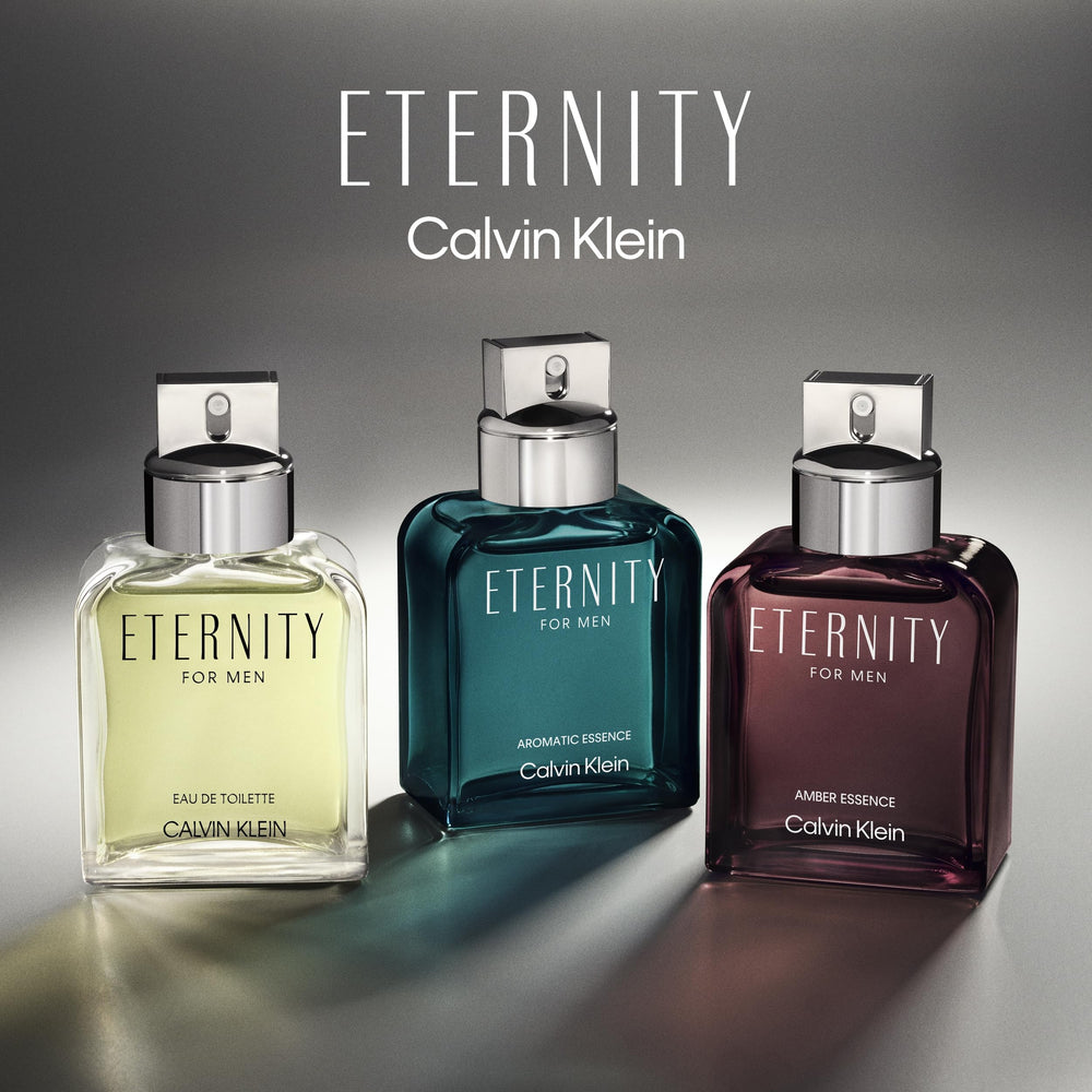 Calvin Klein Eternity lifestyle image on a dressed man projecting confident, civilized scent presence