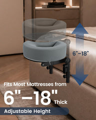 CALZORO armrest detail showing padded support for relaxed shoulders