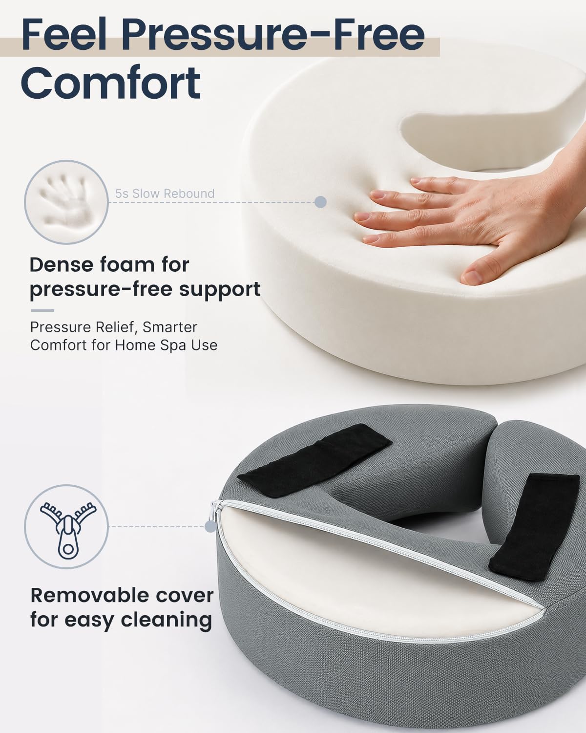 CALZORO flat base with dual EVA grips for anti-slip stability