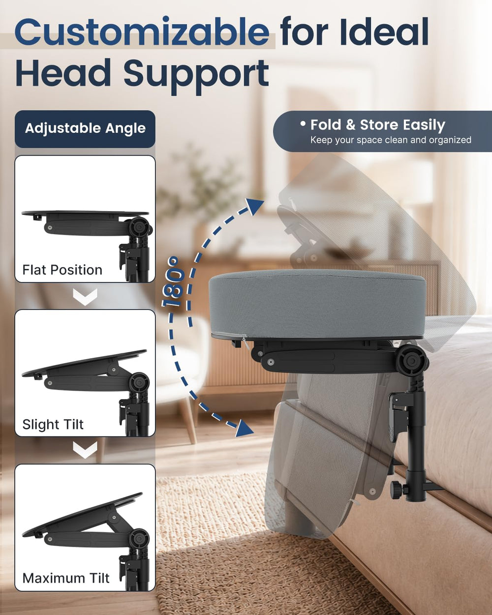 CALZORO demonstrating height adjustment to fit various mattress depths