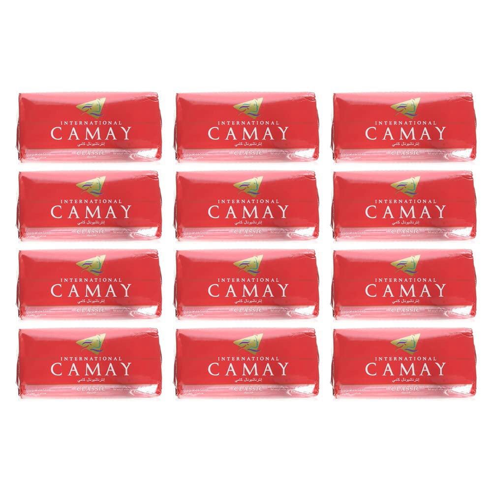 Camay front packaging showing 12-count bars and scent benefit