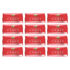 Camay front packaging showing 12-count bars and scent benefit