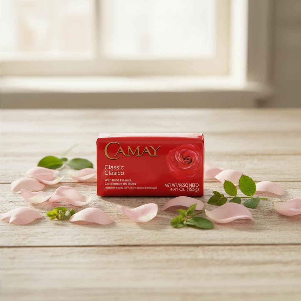 Camay classic single bar with creamy lather for soft skin benefit