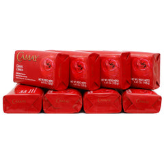 Camay classic soap texture close-up highlighting gentle moisturizing benefit