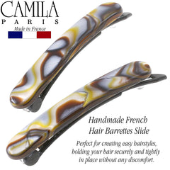 Camila Paris view of the non-metal snap closure demonstrating no-slip grip