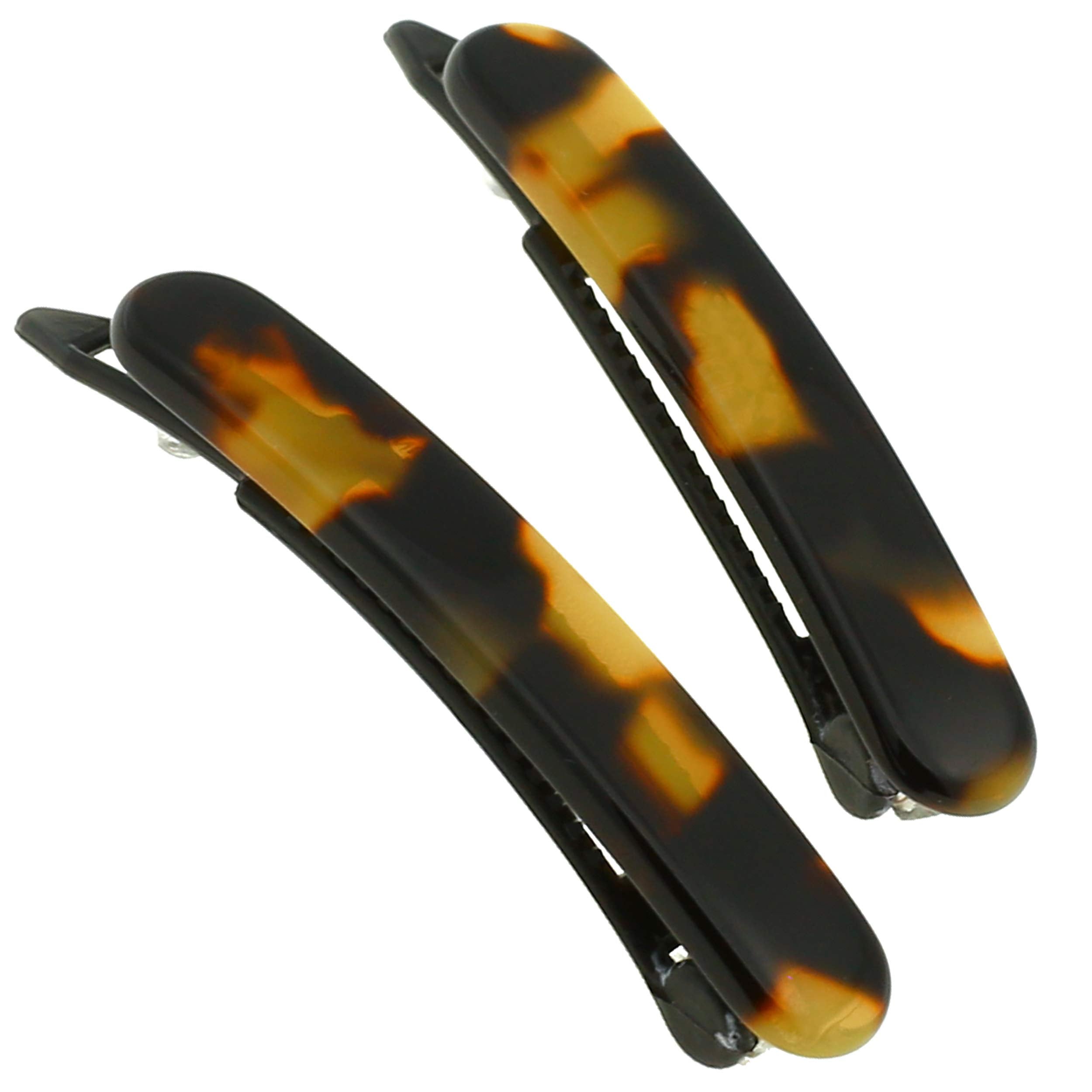 Camila Paris front view barrette showing polished finish and elegant look