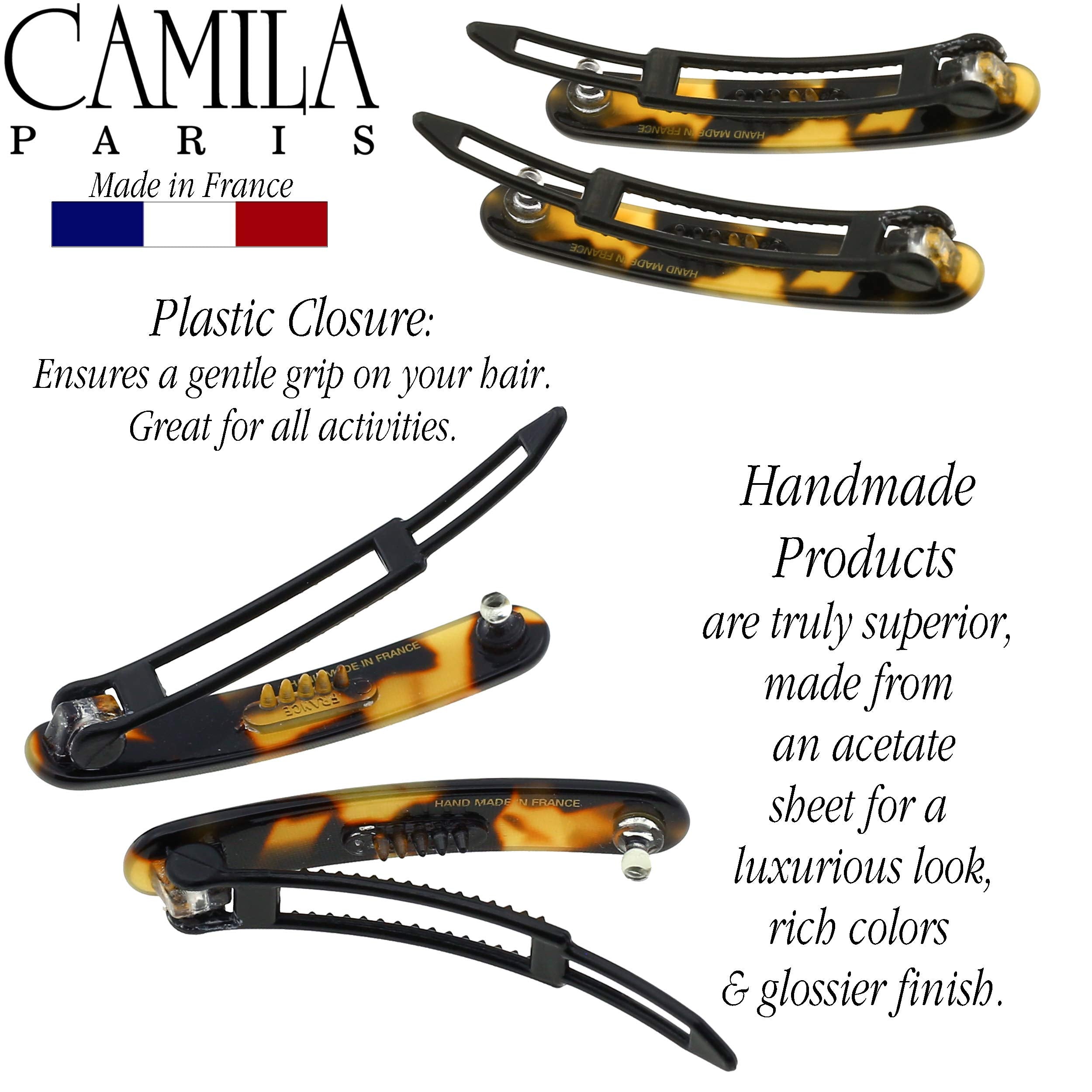Camila Paris securing thick hair to show reliable strong hold
