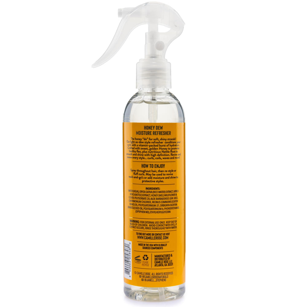 Camille Rose close up mist nozzle illustrating fine spray for even coverage