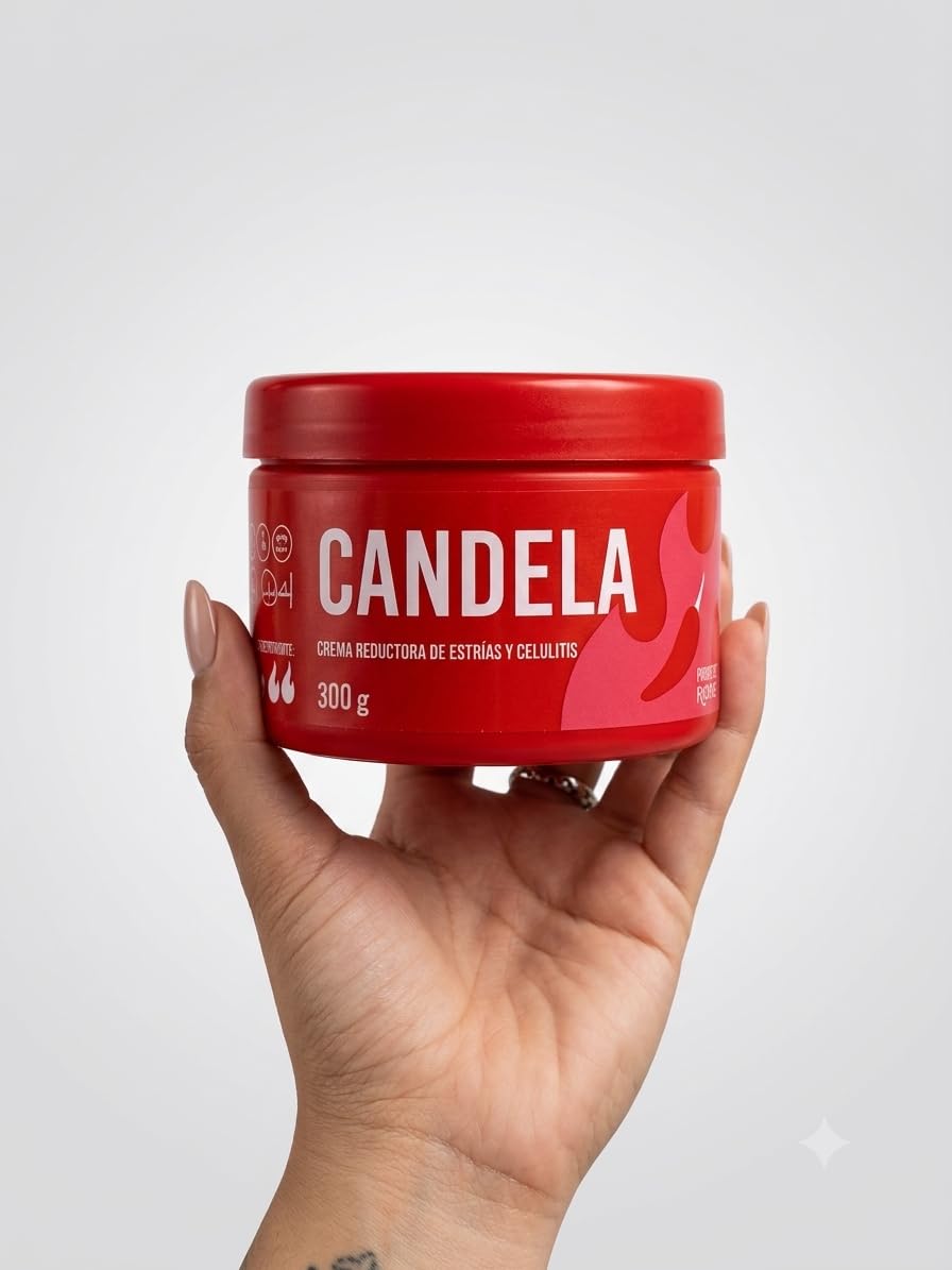CANDELA label close-up showing botanical ingredients and transparency benefit
