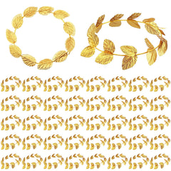Canlierr gold laurel crown front view showing elegant classical styling and wearable shine