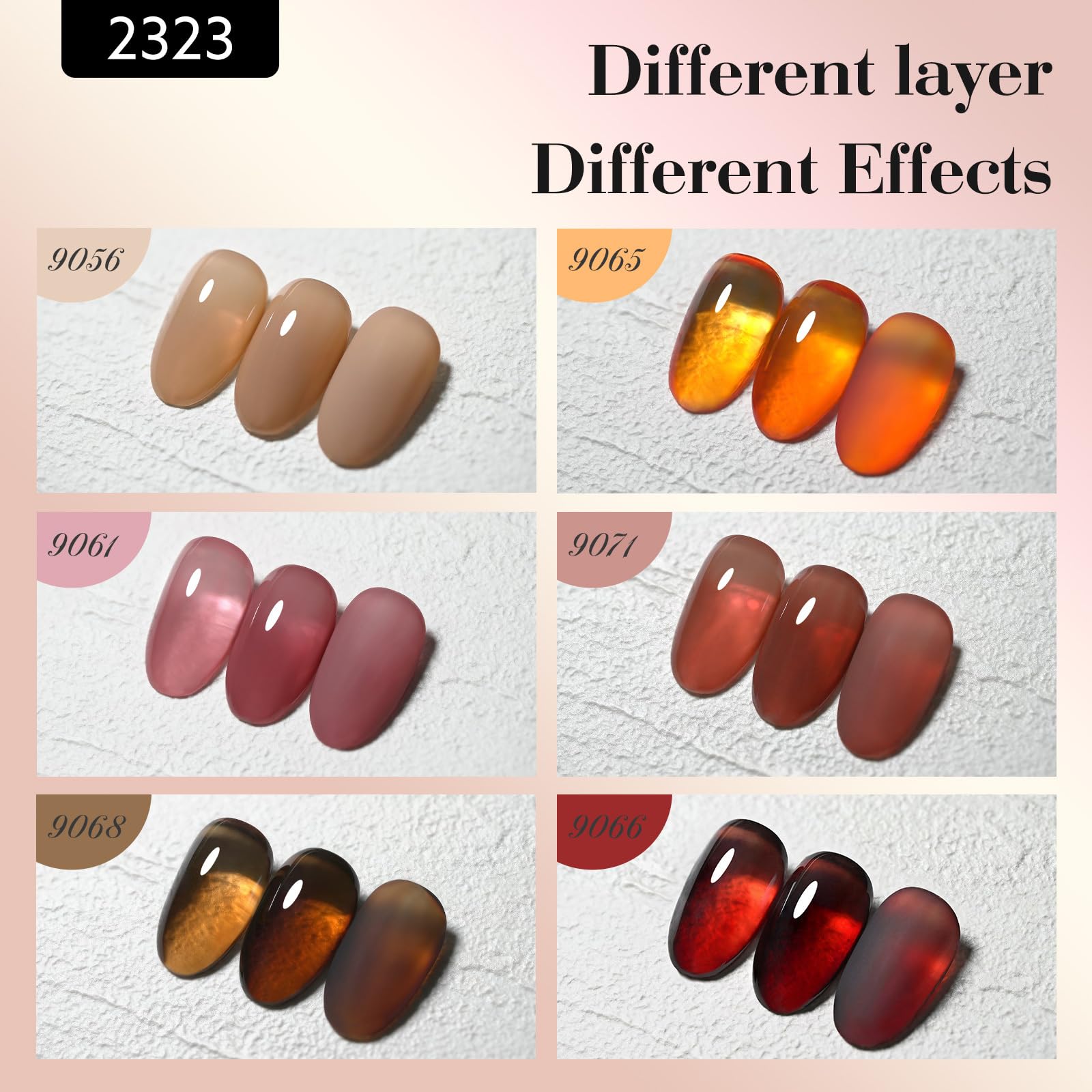 CANNI cured nails under LED lamp demonstrating glossy, durable jelly shine