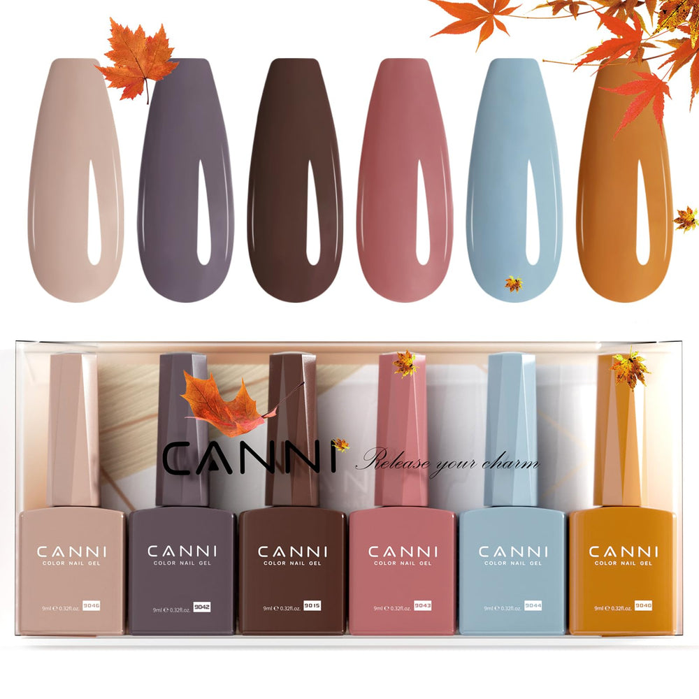 CANNI front packaging showing six dark brown gel bottles and brand