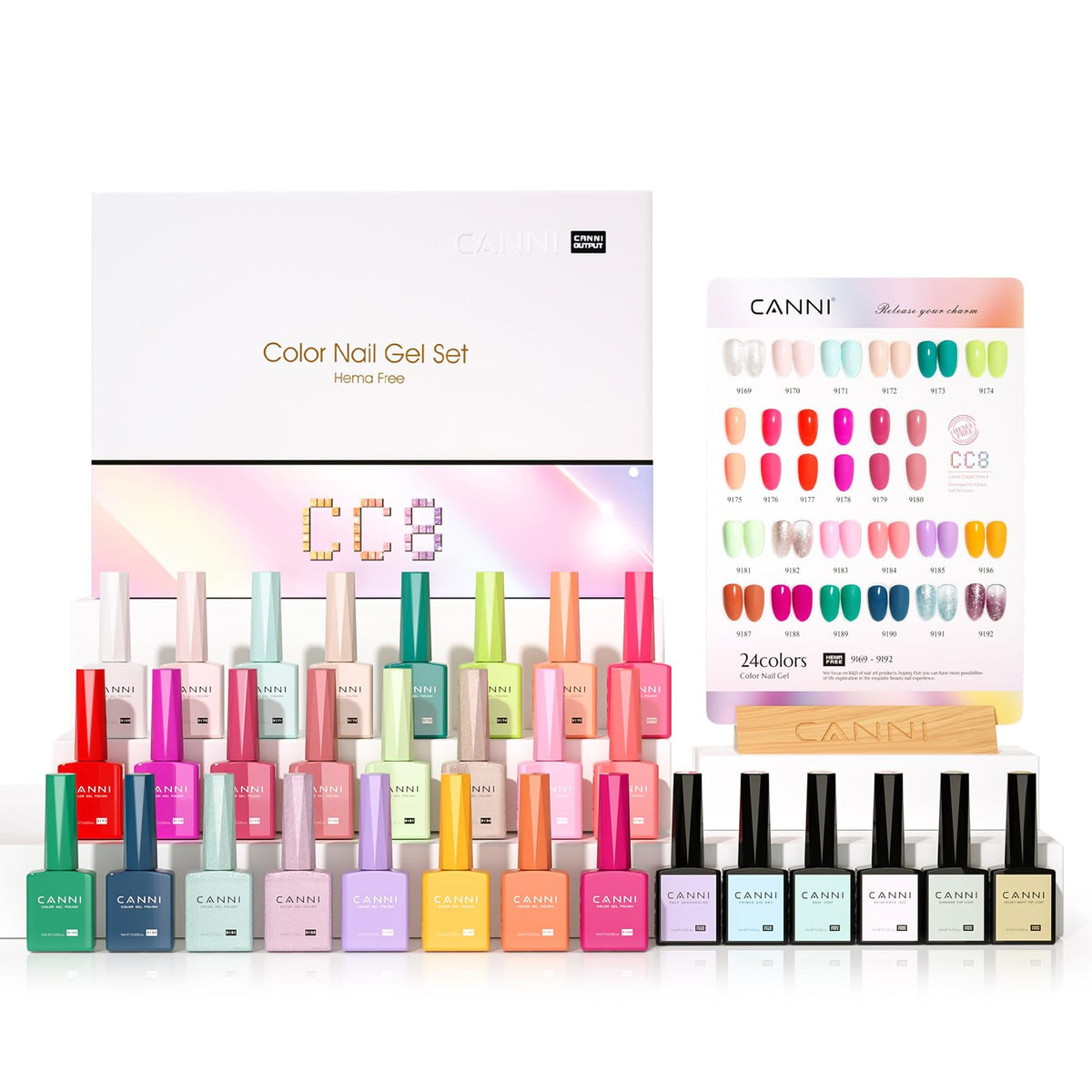 CANNI front packaging showing 30 gel polish bottles, ideal gifting