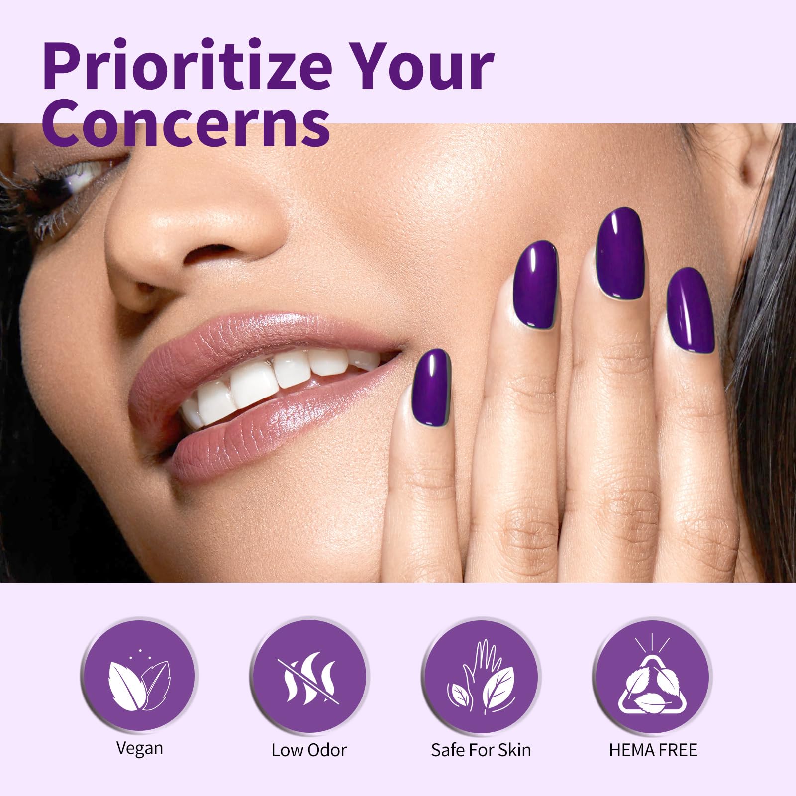 CANNI application on nails after cure showing salon-style gloss