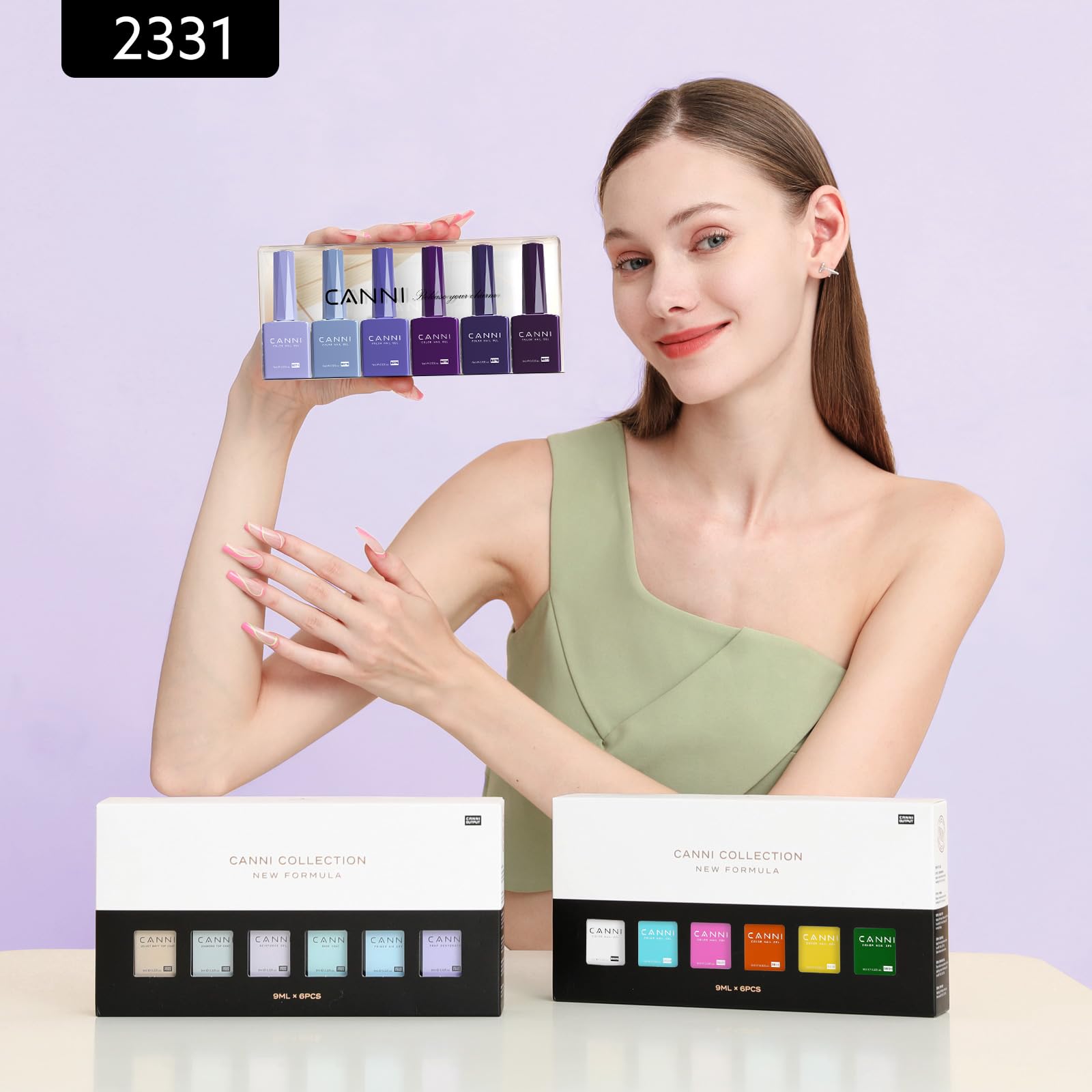 CANNI lifestyle tabletop scene with manicure tools showing at-home salon vibe