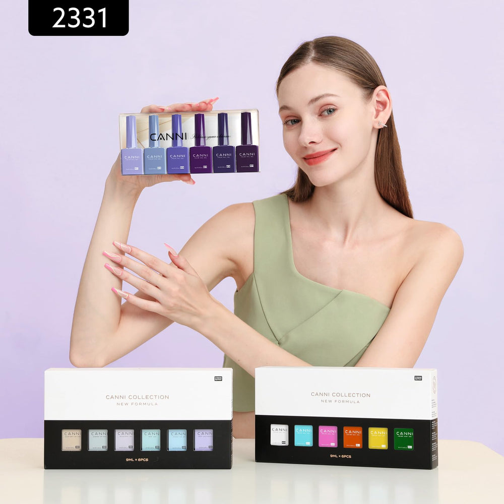 CANNI lifestyle tabletop scene with manicure tools showing at-home salon vibe