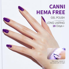 CANNI swatch fan of six shades showing pigment depth and variety