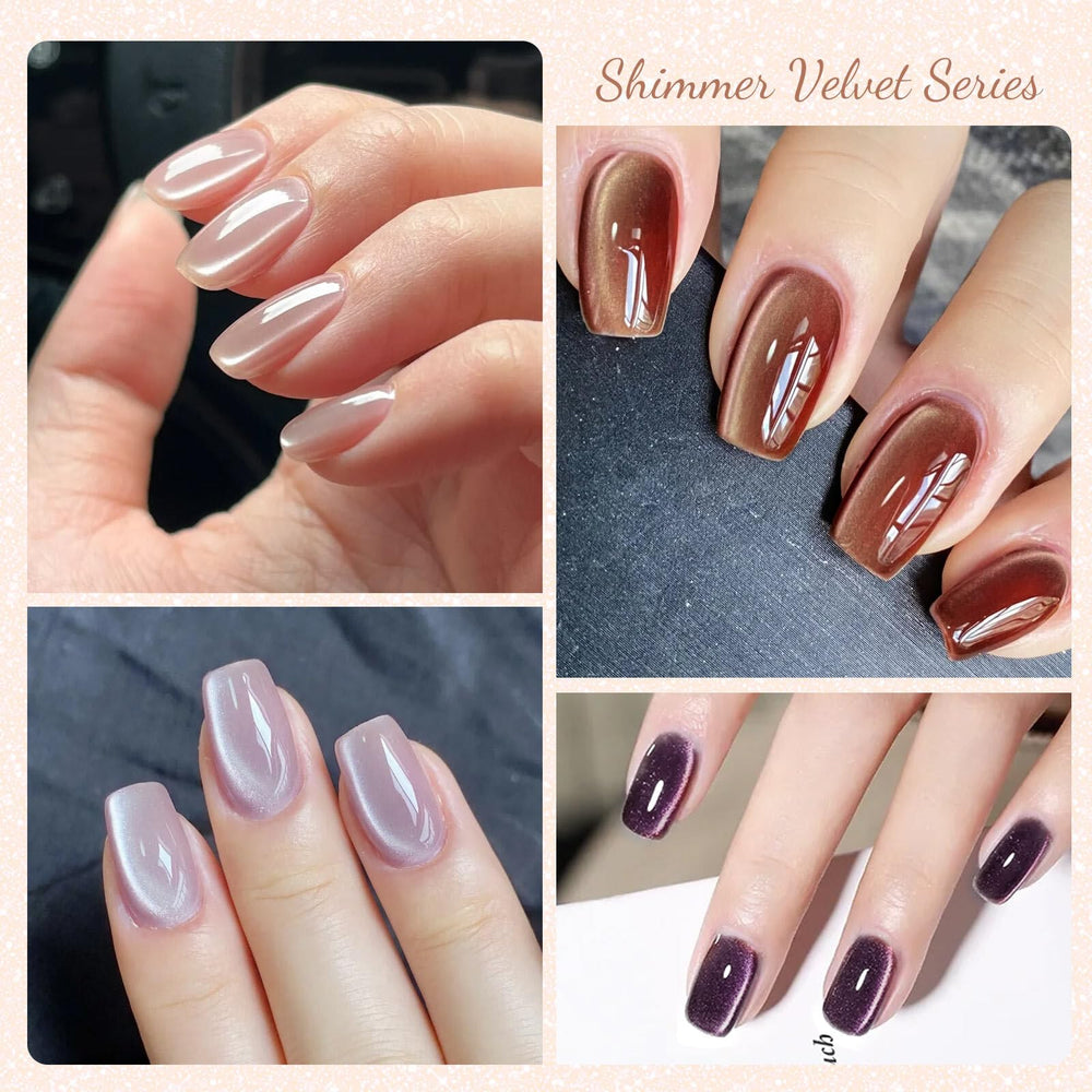 CANNI magnet held near uncured polish on a nail to create striking magnetic lines