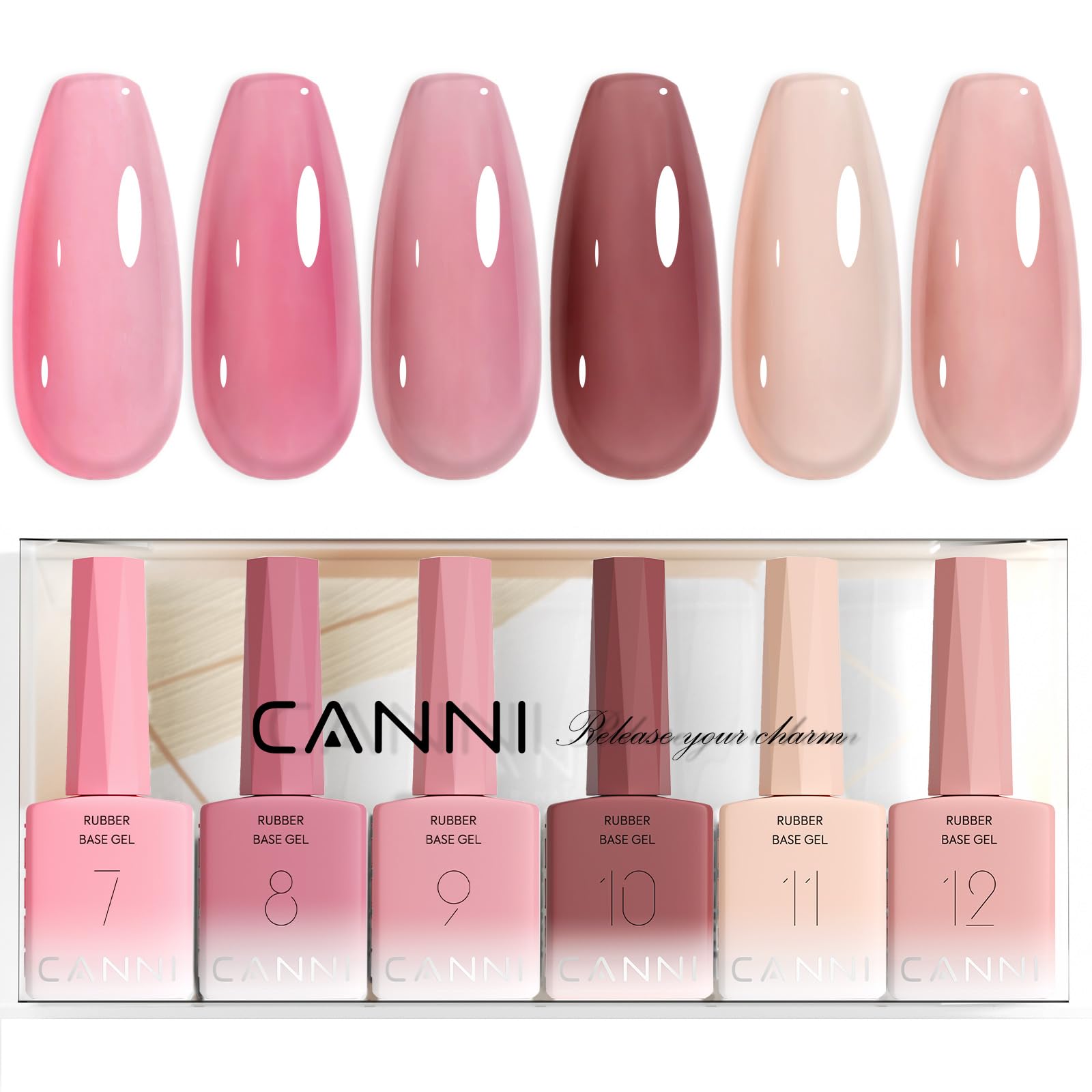 CANNI front packaging showing six color-coded bottles and kit benefits