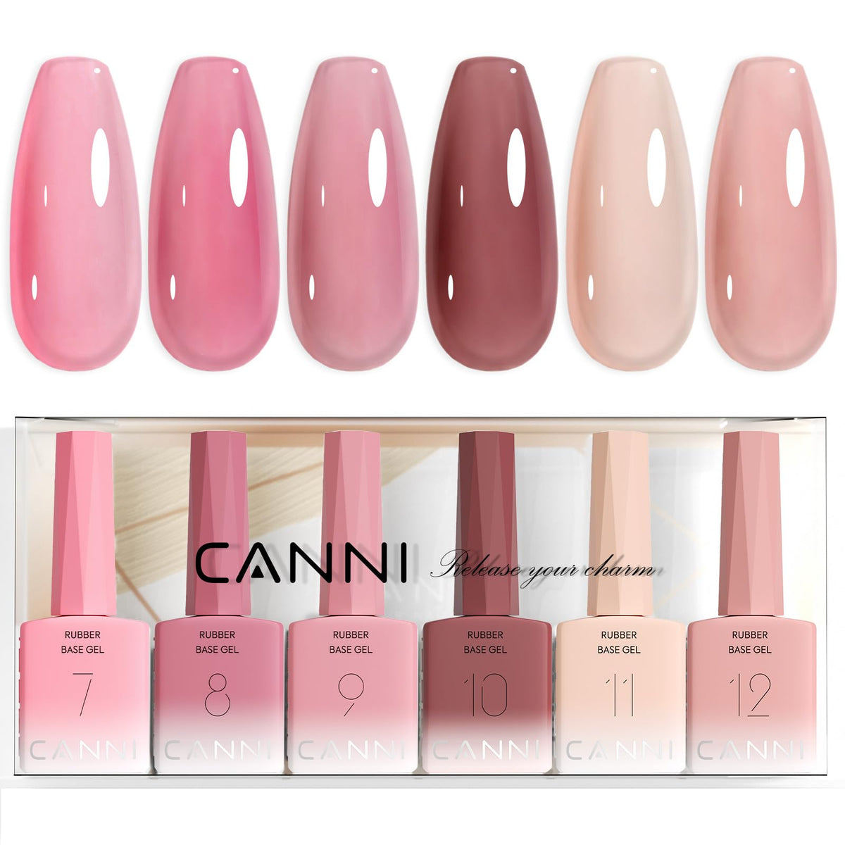CANNI front packaging showing six color-coded bottles and kit benefits