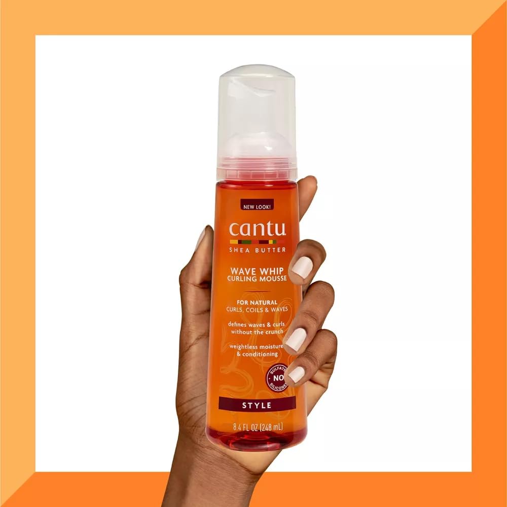 Cantu diffused styled curls showing volume and frizz control