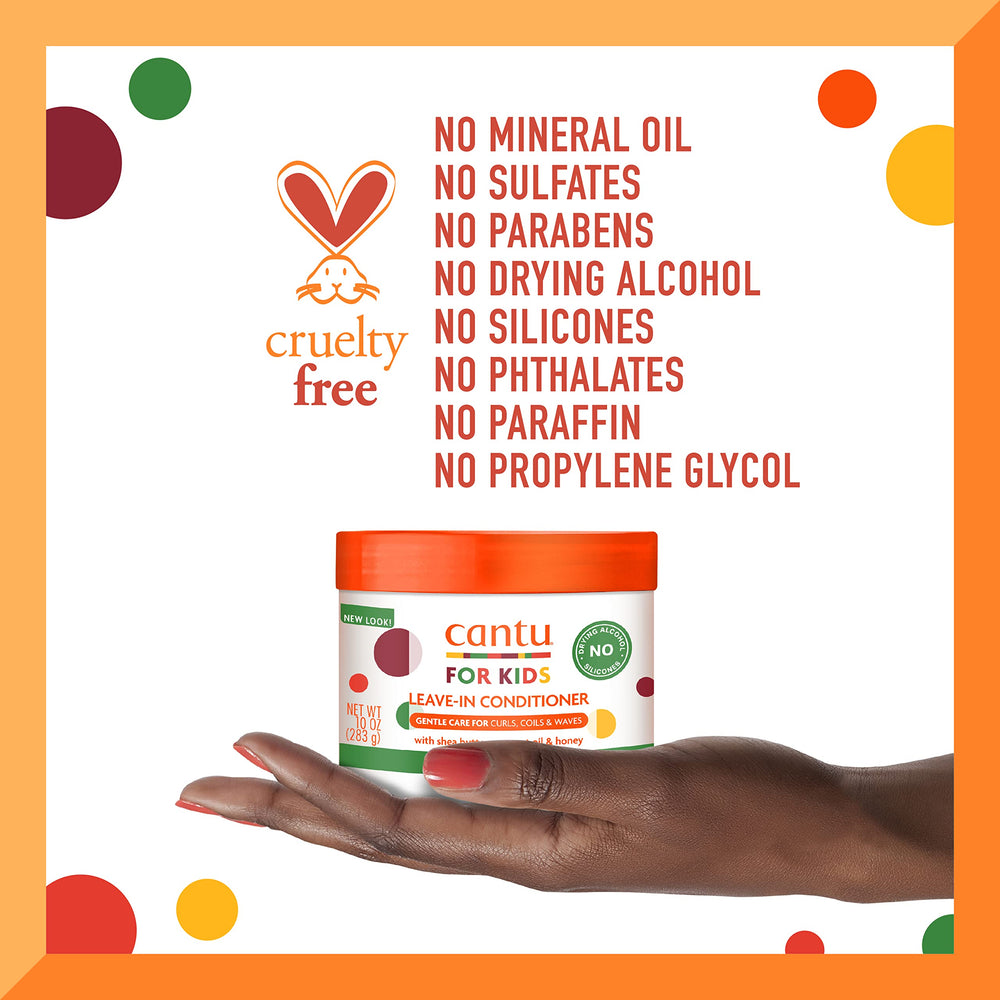 Shea butter and coconut oil visual with Cantu ingredient focus