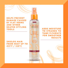Cantu spray mist close-up showing fine texture for even coverage