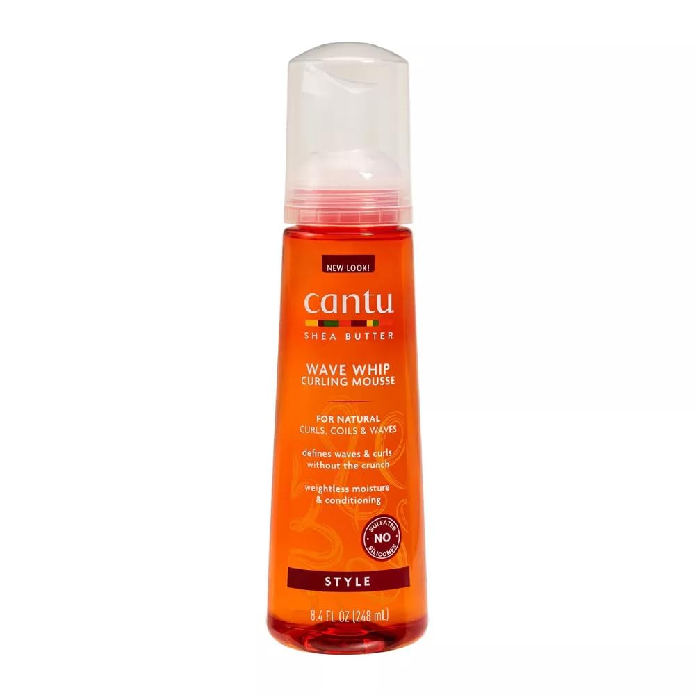 Cantu wave whip front packaging showing product and benefits