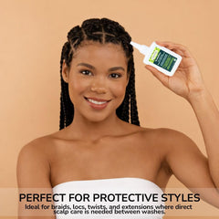 Canviiy dropper dispensing serum onto scalp showcasing precise application benefit