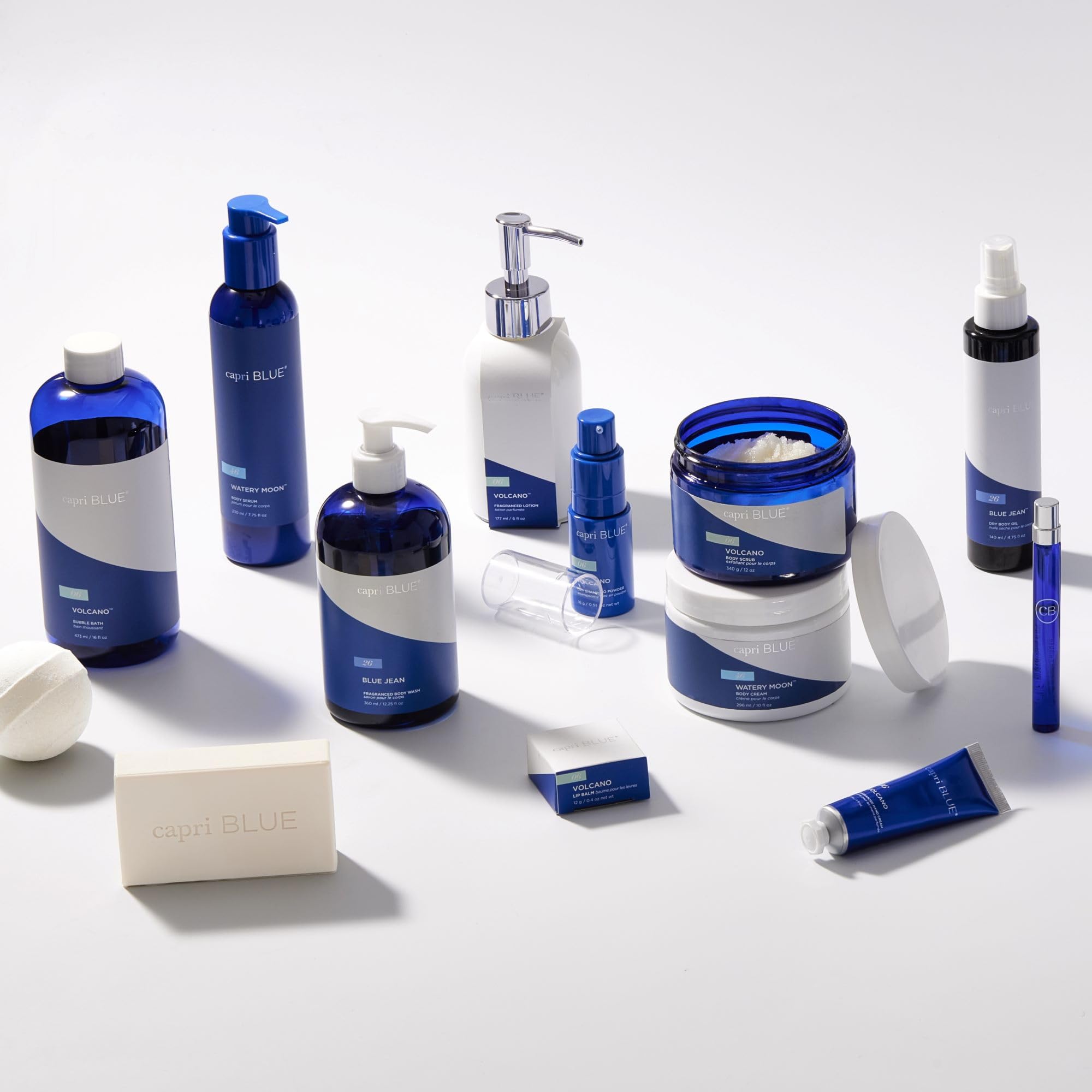 Capri Blue bottle in gift setting showing presentable self-care gift benefit