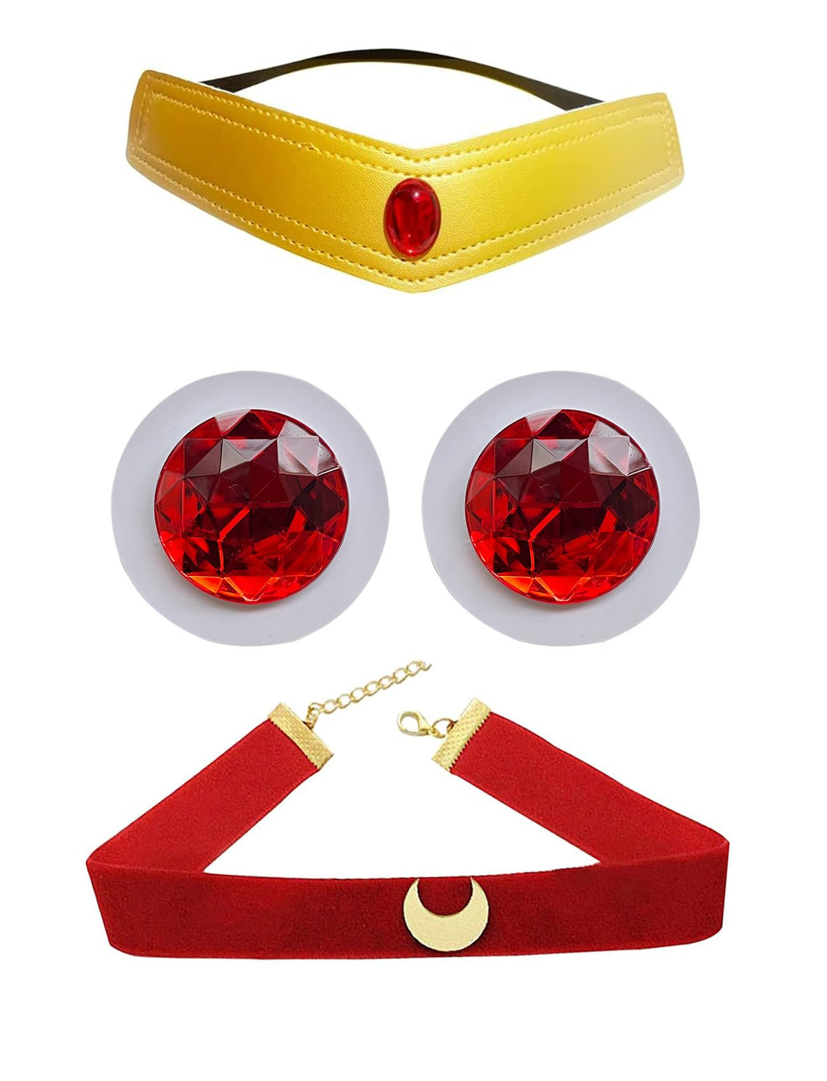 CAPXXINN front view of full 4-piece set showing coordinated moon accents and convenience