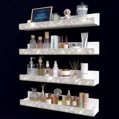 Care&More YJ front view rhinestone organizer showing tidy display benefit