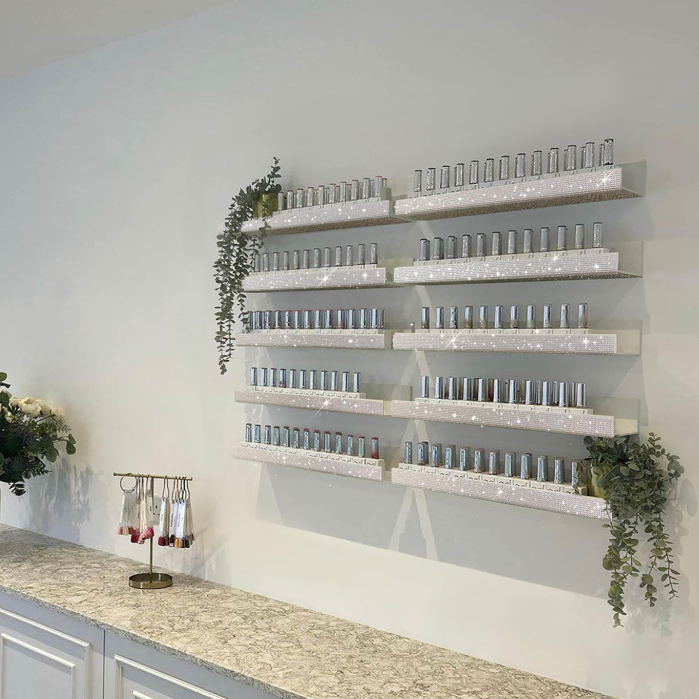 Care&More YJ scale with hand and bottle demonstrates compact storage capacity