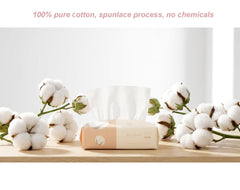 careboree closeup of cotton texture highlighting extra thickness and softness