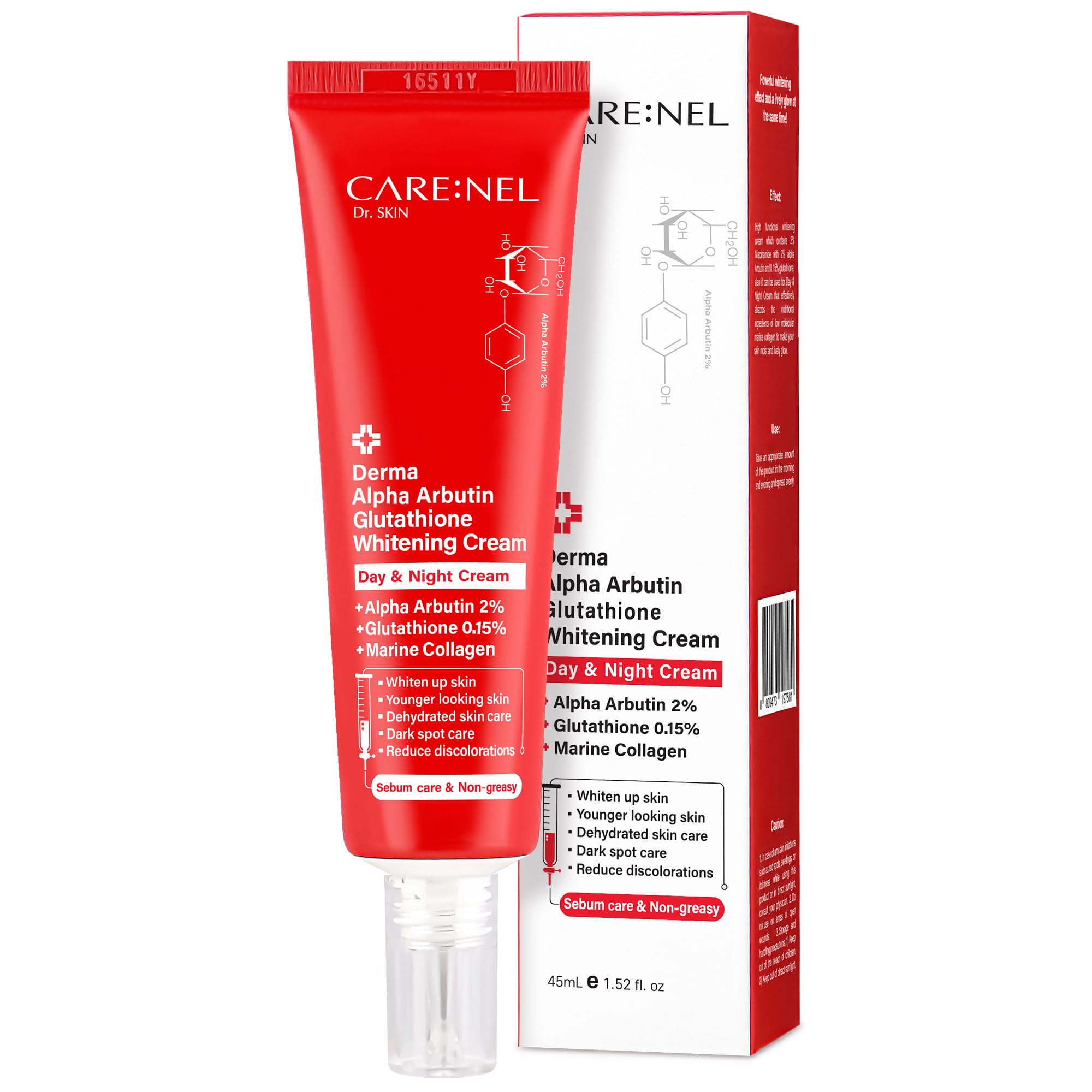 CARE:NEL front jar showing product and compact design for clear identification