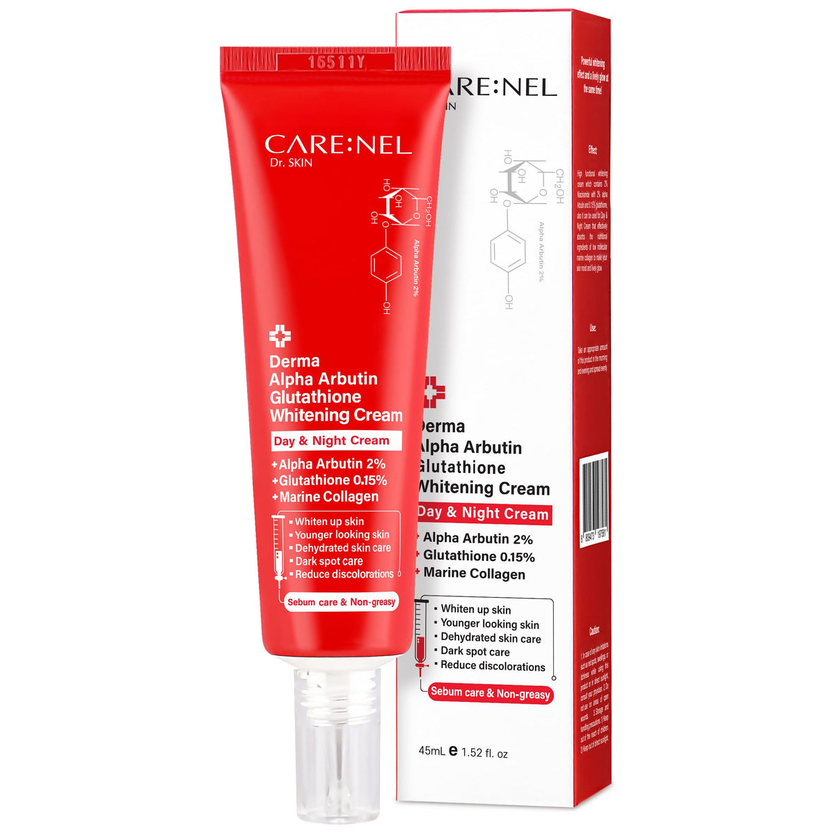 CARE:NEL front jar showing product and compact design for clear identification