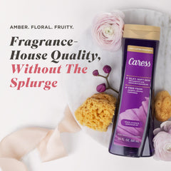 Rich foamy lather from Caress showing moisturizing texture benefit