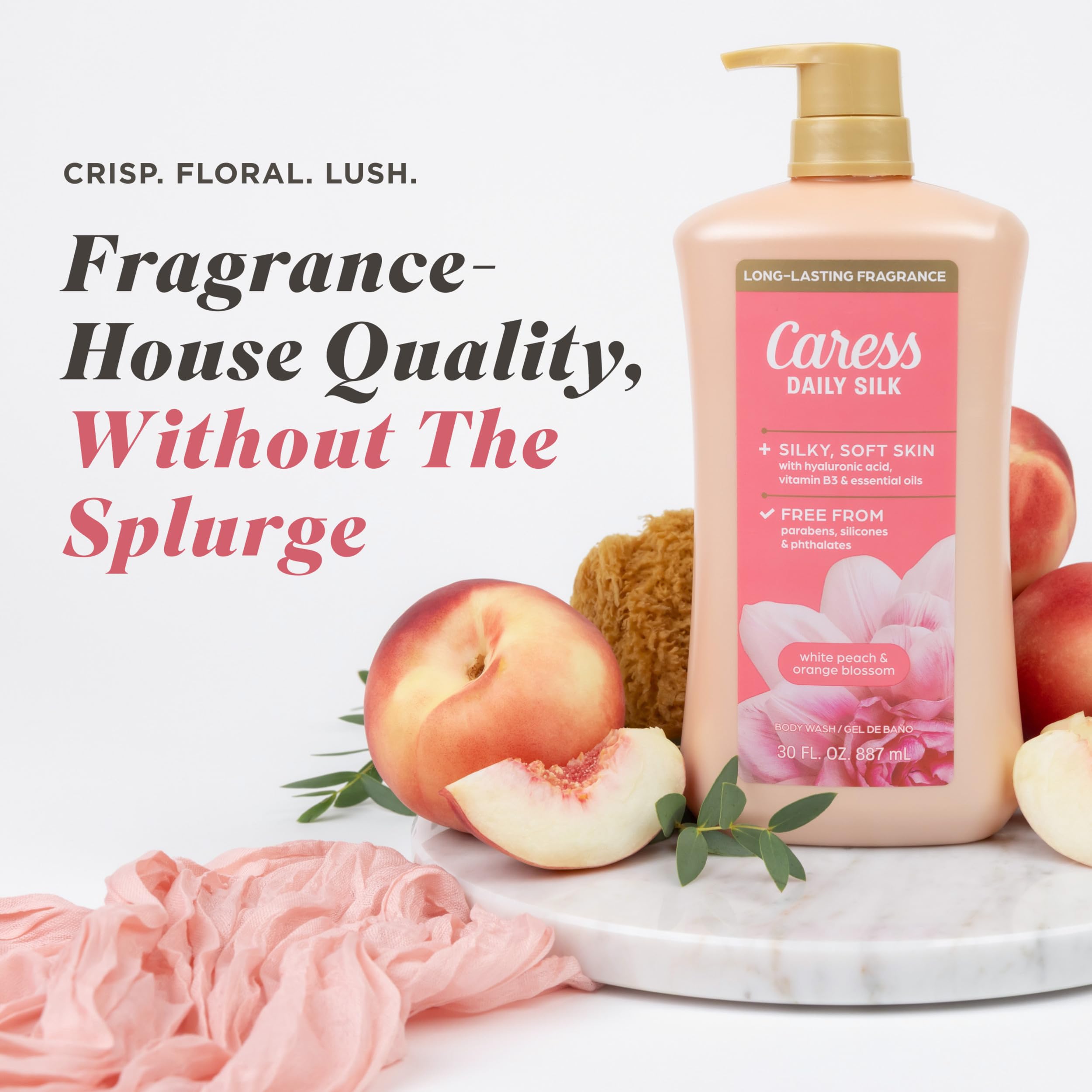 Caress rich lather texture detail demonstrating creamy hydration