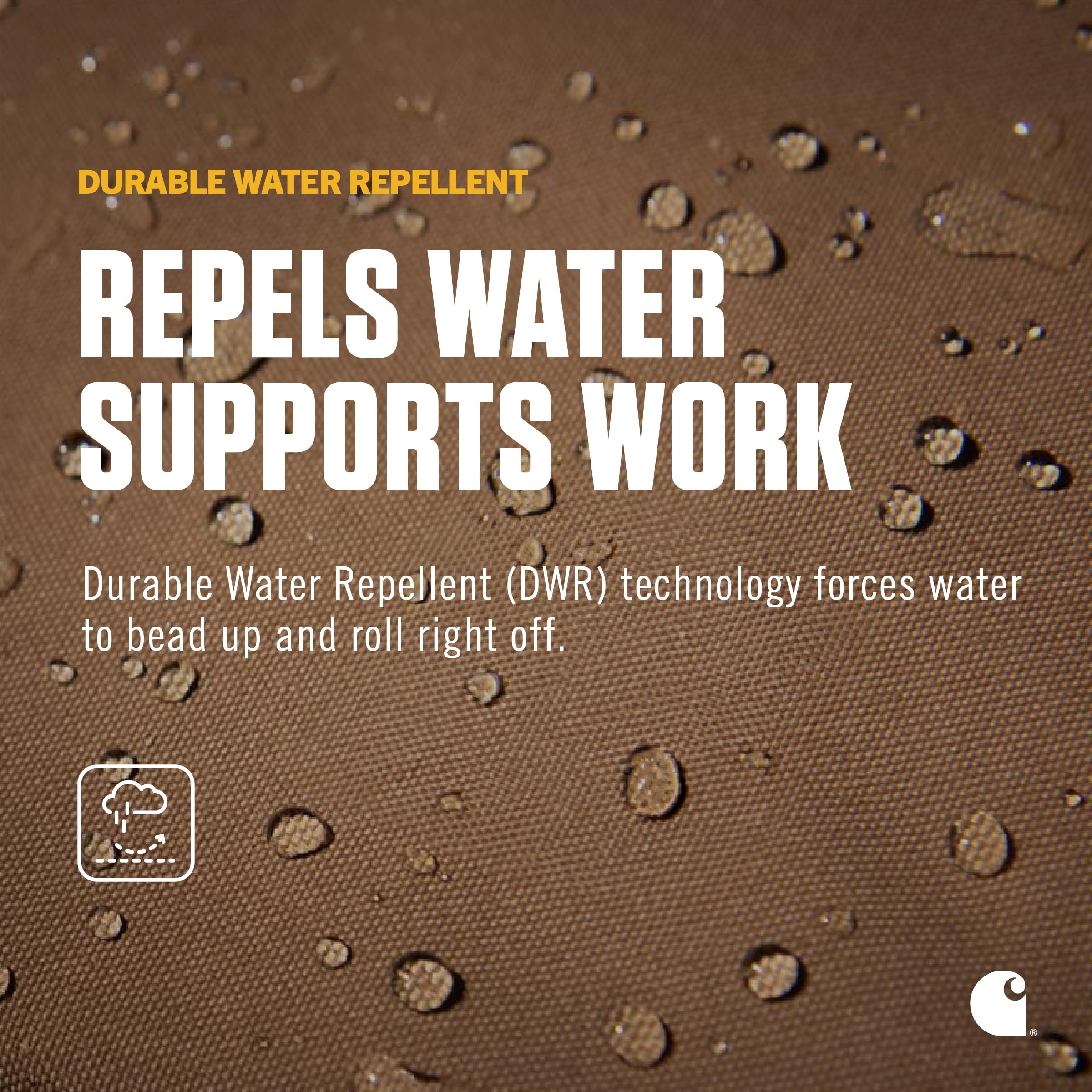 Carhartt fabric close-up highlighting durable 600-denier texture for long-lasting use