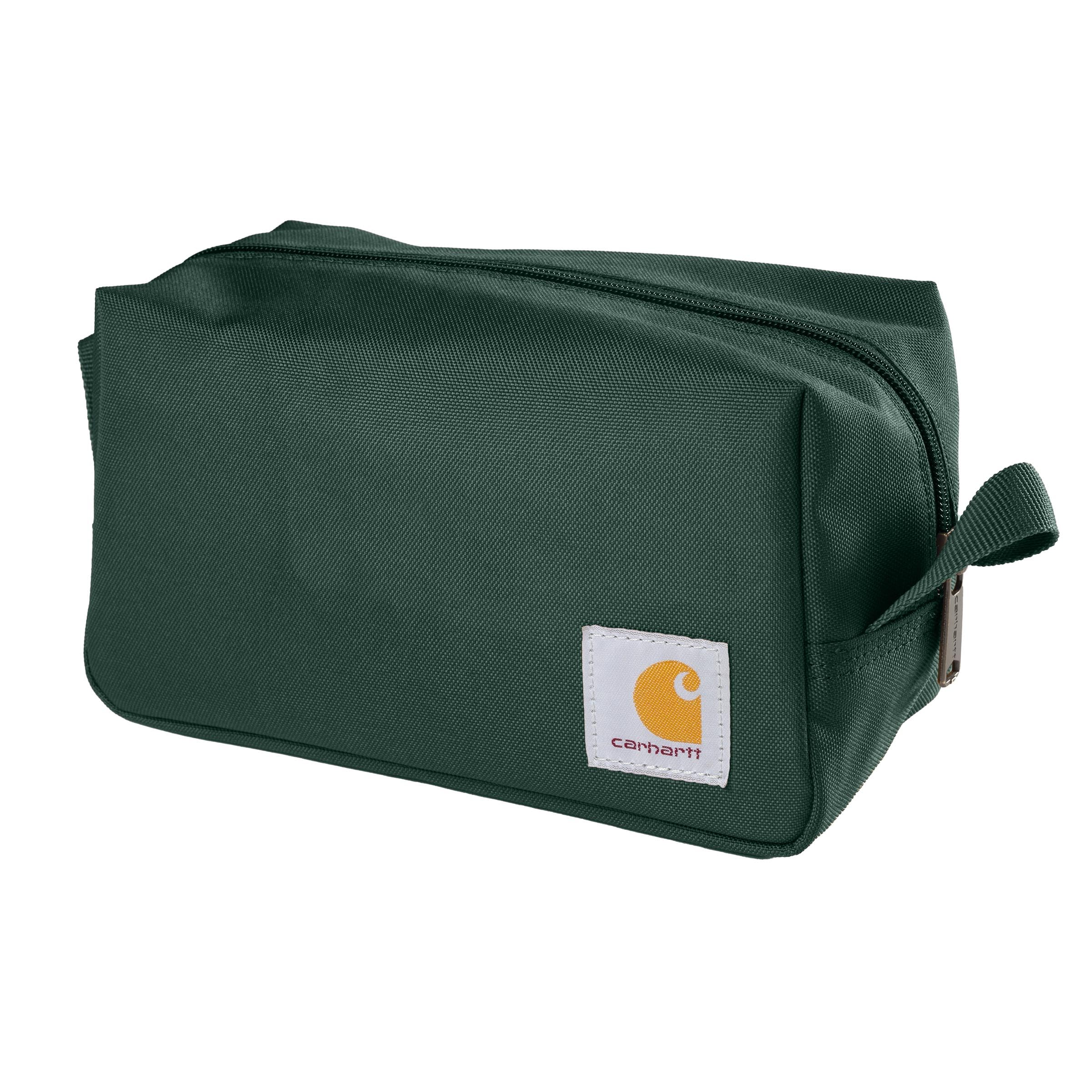 Carhartt travel kit front view showing zipper and compact profile for reliable storage