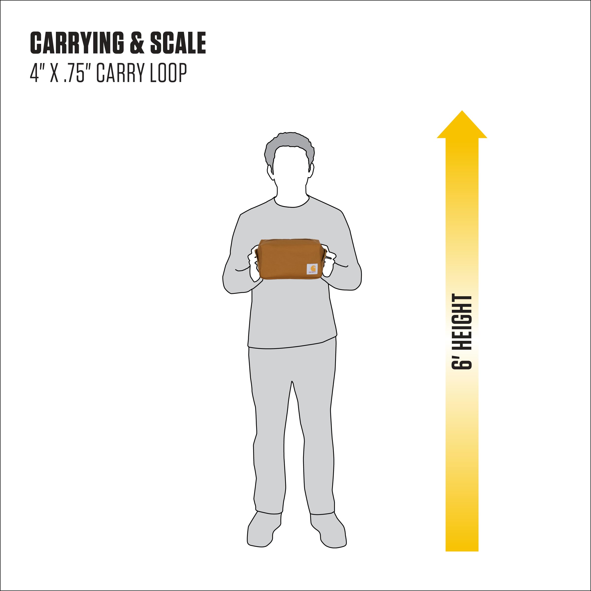 Carhartt travel kit inside gym bag to show compact scale and travel-ready protection