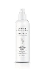 Carina Organics texture closeup of lightweight cream demonstrating smooth spreadability and hydration