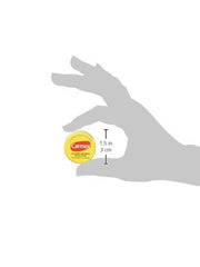 Person sliding Carmex tube into pocket for portable lip protection on the go