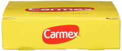 Close-up of Carmex balm texture demonstrating smooth, soothing application