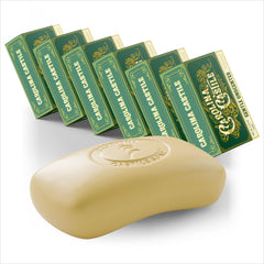 Carolina Castile Soap front packaging showing six unscented bars and benefits