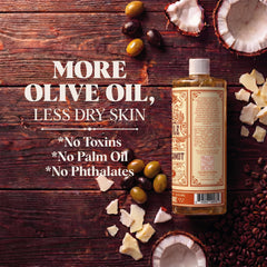 Carolina Castile Soap pouring into palm showing concentrated usage
